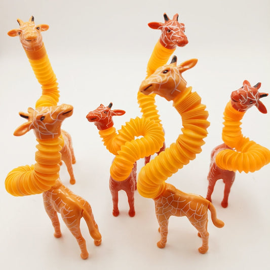 Retractable Giraffe Pop Tubes Toy