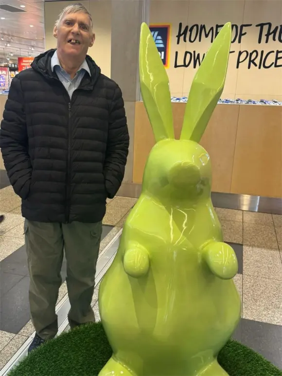 out and about at the shops