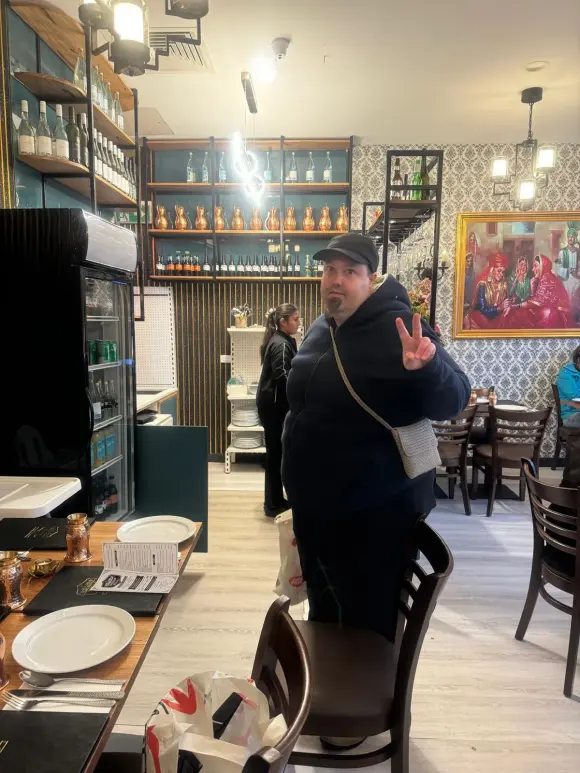 a meal out at a local restaurant
