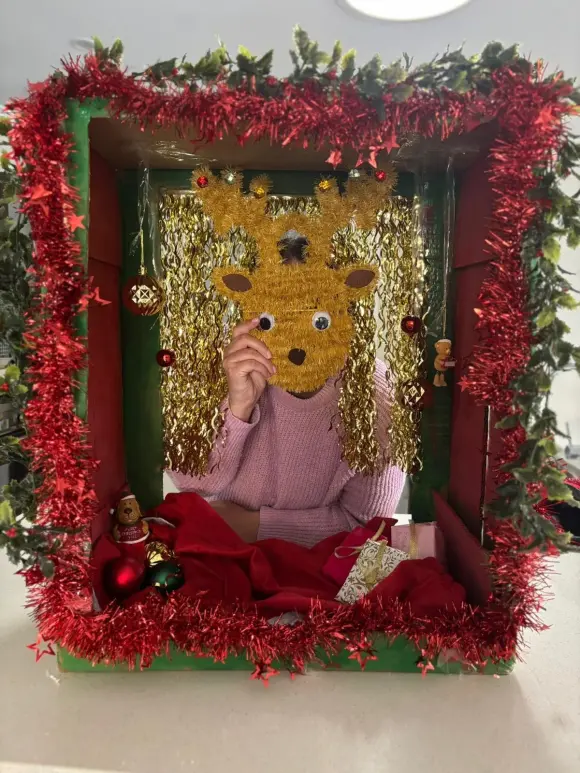 getting involved in a festive activity